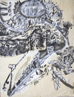 Zdzisław Lachur (1920-2007), Z cyklu wędrówki ludzi I, ok. 1970r.
