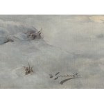 Jan Konarski (1850-1918), Journey in the Winter Evening