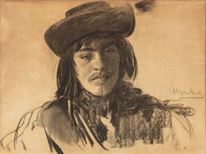 Leon Wyczółkowski (1852-1936), Hucuł, ok. 1901 (Popiersie młodego Hucuła)