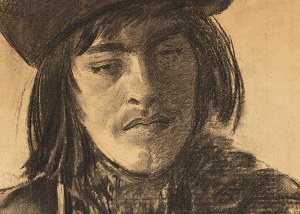 Leon Wyczółkowski (1852-1936), Hucuł, ok. 1901 (Popiersie młodego Hucuła)