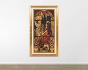 Józef Mehoffer (1869-1946), Św. Sabina, 1908 (Karton do witraża kaplicy zamkowej w Chenaleyres)