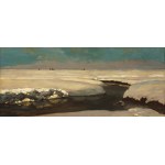 Julian Fałat (1853-1929), River bend in winter, 1907