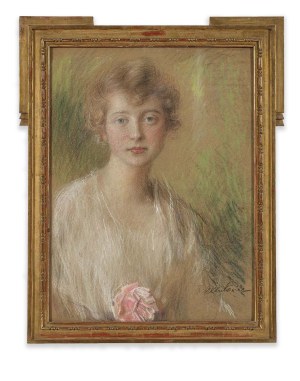 Teodor Axentowicz (1859-1938), Portret kobiety