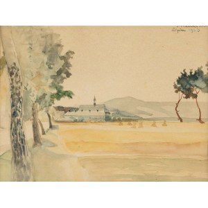 Jacek Malczewski (1854-1929), Landscape with a church, 1923