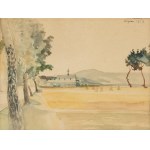 Jacek Malczewski (1854-1929), Landscape with a church, 1923