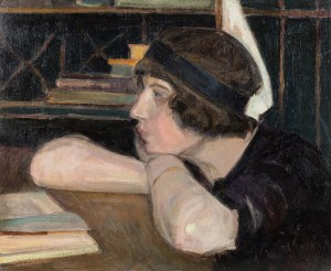 Jerzy Fedkowicz (1891-1959), Nad książką, 1921