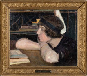 Jerzy Fedkowicz (1891-1959), Nad książką, 1921