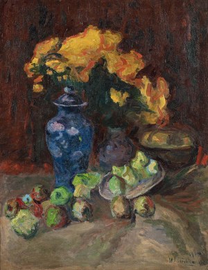 Włodzimierz Terlikowski (1873-1951), Martwa natura z kwiatami, 1914