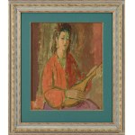 Zygmunt Landau (1898-1962), Portret kobiety z mandoliną