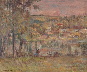 Czesław Rzepiński (1905-1995), Pejzaż z Wiśniowca, 1939