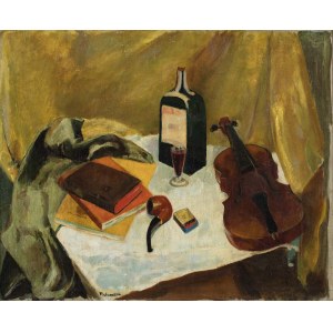Edward Matuszczak (1906-1965), Nature morte au violon, avant 1939