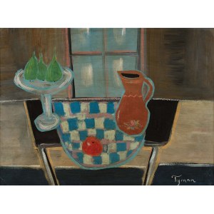 Tymon Niesiołowski (1882-1965), Still life with a jug