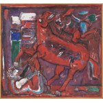 Eugeniusz Markowski (1912-2007), Cavallo Rosso + 2, 1990 (Czerwony koń)
