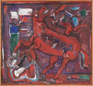 Eugeniusz Markowski (1912-2007), Cavallo Rosso + 2, 1990 (Czerwony koń)
