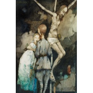 Jerzy Duda-Gracz (1941-2004), Obraz 1383. Pożegnanie - 1920, 1990