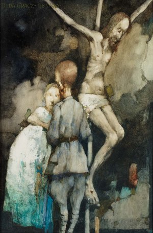 Jerzy Duda-Gracz (1941-2004), Obraz 1383. Pożegnanie - 1920, 1990