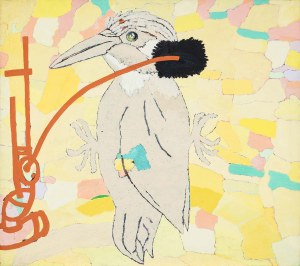 Ryszard Grzyb (ur. 1956), Dzięcioł i rura kanalizacyjna, 1989