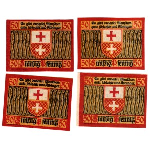 Elbląg (Elbing), 50 Pfennig 1921 - zestaw 4 sztuk