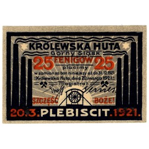 Chorzów, Królewska Huta (Königshütte), 25 Pfennig 1921