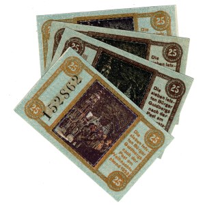 Zlotoryja (Goldberg), 25 Pfennig 1920 - set of 4 pieces