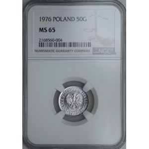 10 haléřů 1976 - NGC MS 65, chybně označená deska