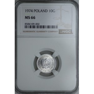 10 halierov 1974 - NGC MS 66