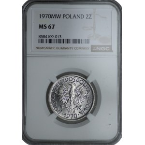 2 Gold 1970, Berry OSTRA 7 - NGC MS 67