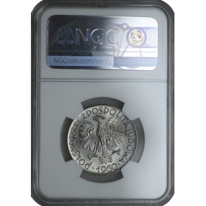 5 złotych 1960, Rybak - NGC MS 65