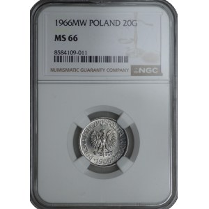 20 halierov 1966 - NGC MS 66