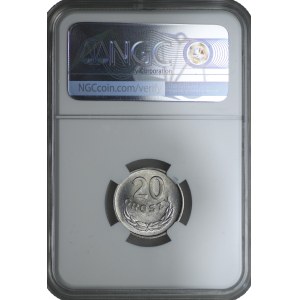 20 haléřů 1961 - NGC MS 65