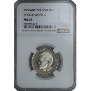 10 zlatých 1982 - NGC MS 66