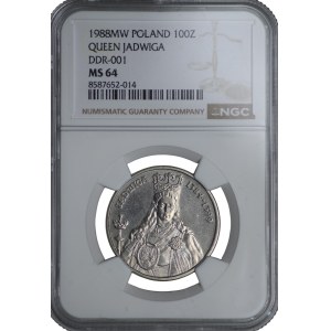 100 Gold 1988 - DOUBLE DIE - NGC MS 64