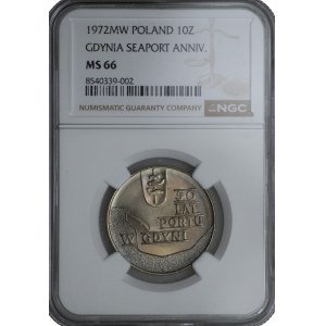 10 zlatých 1972 - NGC MS 66