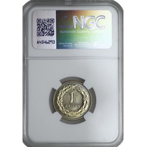 1 złoty 1991 - NGC MS 65