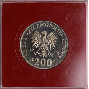 NIKIEL SAMPLE, 200 zlotych 1986, Sowa