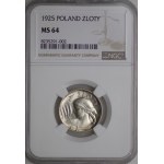 1 gold 1925, Woman and ears - NGC MS 64