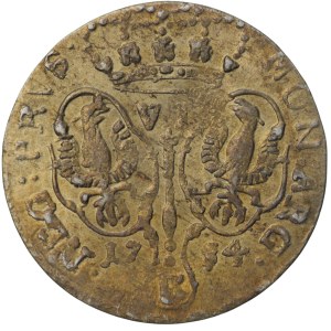 Niemcy, Prusy Książęce, Fryderyk II Wielki, Szóstak 1754 E, Królewiec