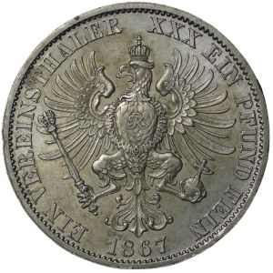 Germany, Prussia, Wilhelm I, thaler 1867 A, Berlin