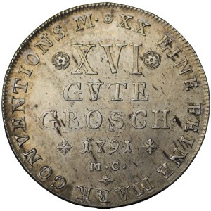 Niemcy, 16 gute groszy (16 Gute Groschen), 1791 MC, Brunszwik