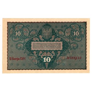 10 Polish Marks 1919, 2nd series DH