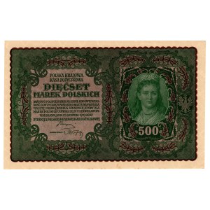 500 Polish Marks 1919, 2nd series AT