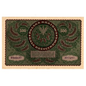 500 Polish Marks 1919, 2nd series AT