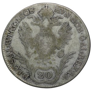 Austria, 20 Krajcars 1808 A Francis I