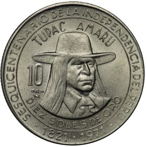 Peru, 10 Soles de Oro 1971