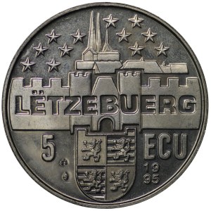 Luxembourg, 5 Ecu 1993