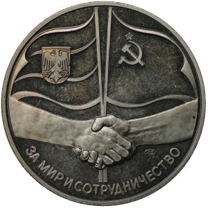 Russia/Germany, medal, Gorbachev-Weizsäcker meeting, Wierchy 1989