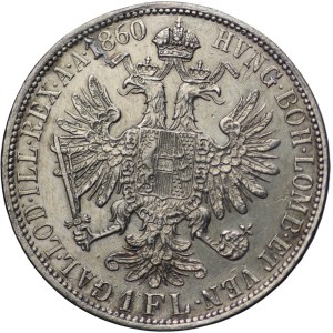 Austria, Franciszek Józef I, 1 Floren Wiedeń 1860 A