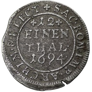 Saxony, Johann Georg IV, 1/12 thaler 1694 EPH