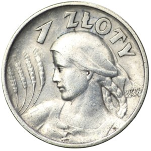 1 złoty 1925, Londym, Kobieta i kłosy - kropka po dacie