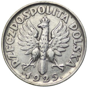 1 złoty 1925, Londym, Kobieta i kłosy - kropka po dacie